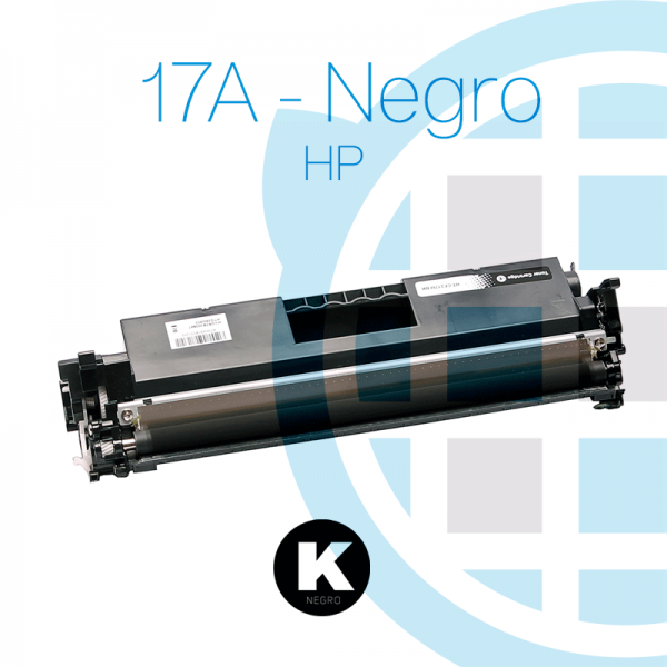 Tóner Hp Negro 17A CF217A CON CHIP 1,600P