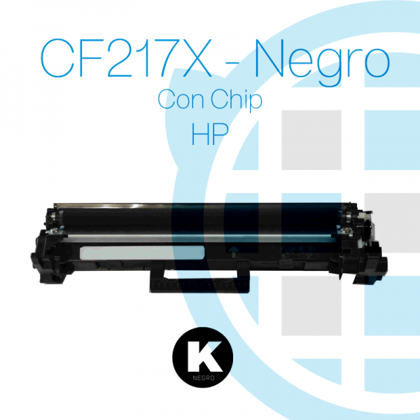 Tóner Hp Negro 17X CF217X CON CHIP 2,000P